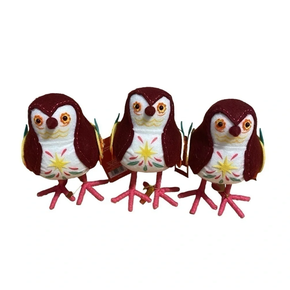 Featherly Friends Day of the Dead 2023 Bird Bundle Lot of 3 Home Decor Halloween